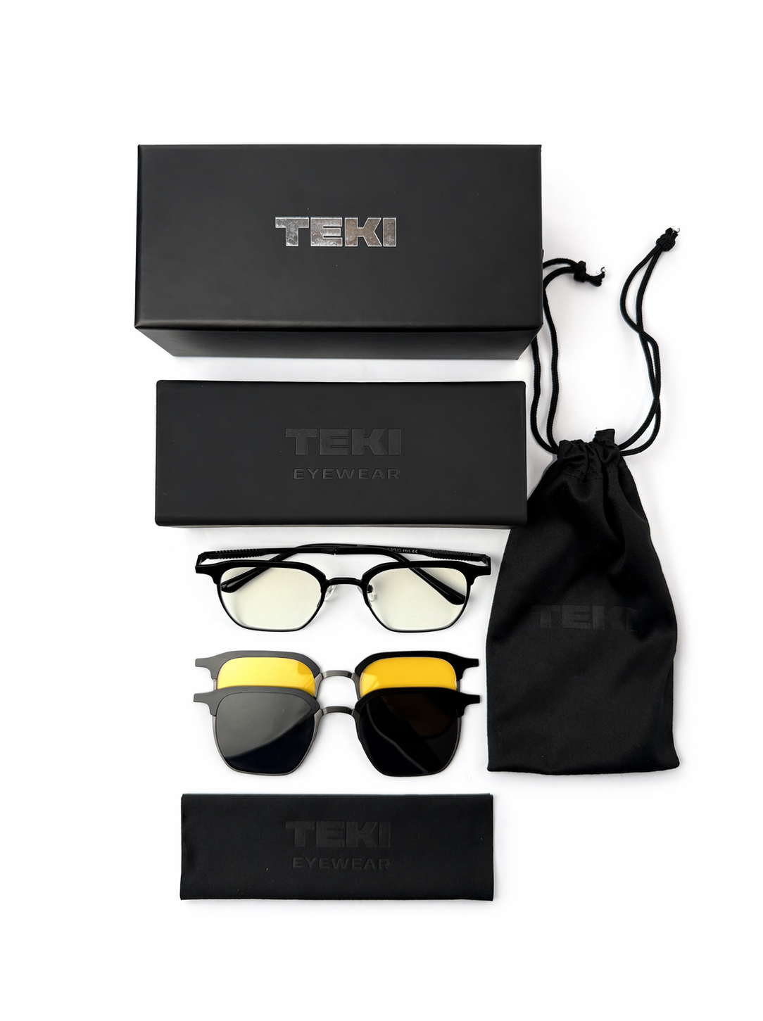 Gafas Turring®️ 3 en 1 con clip magnético. Polarizadas, antirreflejo y estilo Premium