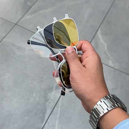 Gafas AVI®️ 2 en 1 con clip magnético. Polarizadas y estilo Premium
